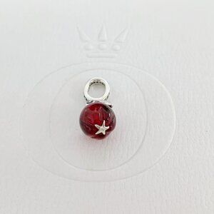 Pandora Murano Glass Red Apple Dangle Charm Pendant
